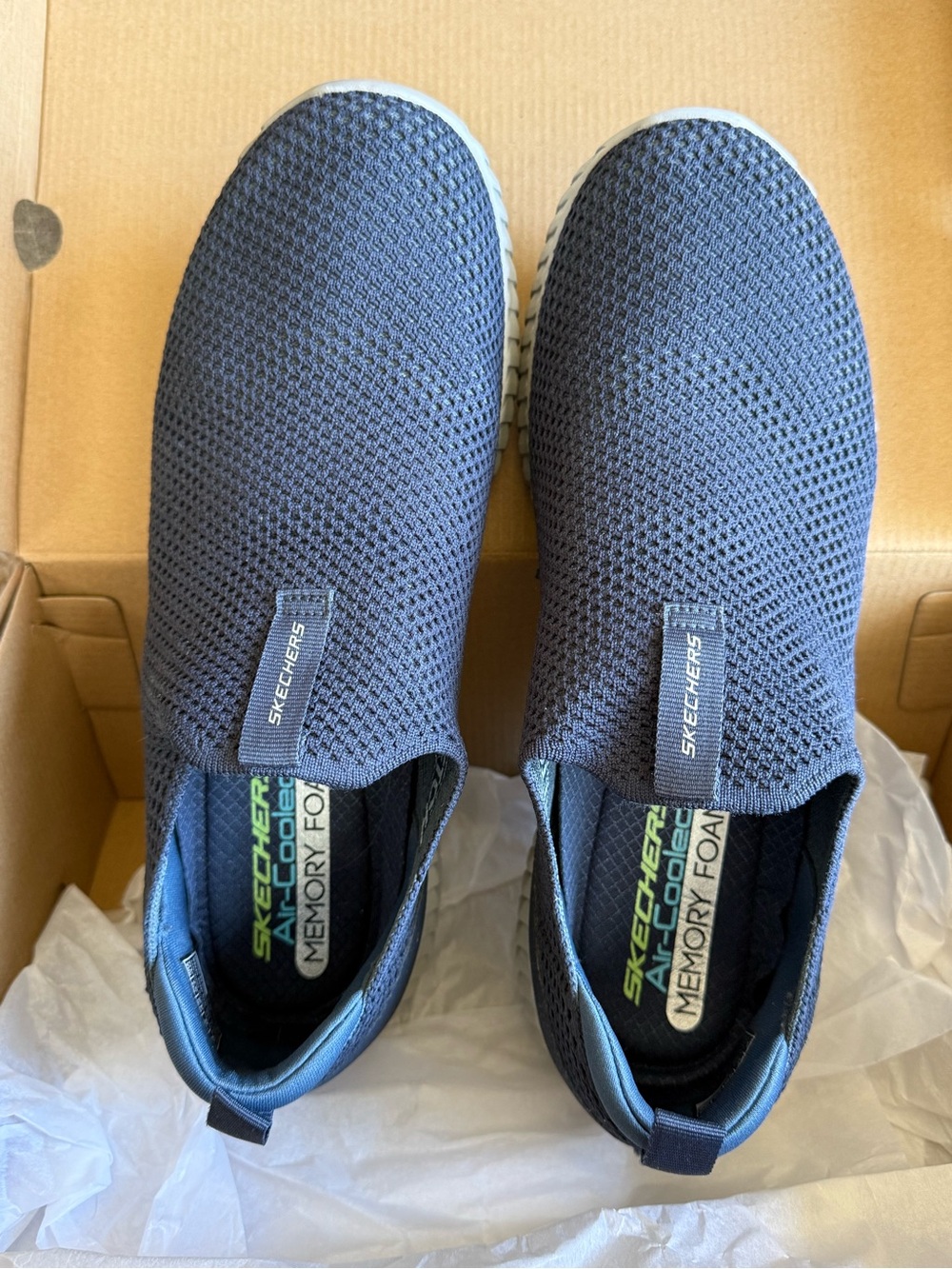 Skechers Ultra Flex 3.0 Wintek Men’s 9 Gray Blue Slip-On Sneakers - Picture 1 of 9